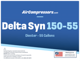 Thumbnail of Delta Syn 150 55 gallons diester air compressor oil product label
